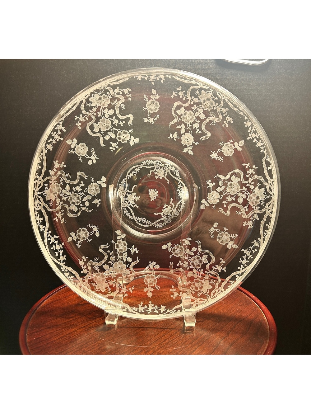 Fostoria “Romance” Low Footed Centerpiece Bowl